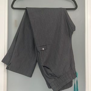 Figs Graphite Yola high waisted petite scrub pants